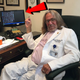 Dr. Bornstein in his office, running Windows XP (NBC News)